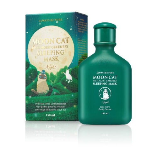 Mooncat Rich Moist Greenery Sleeping Mask