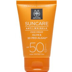 Suncare Anti-Wrinkle Face Cream Olive & 3D Pro-Algae SPF 50