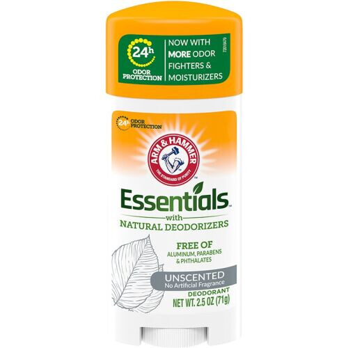 Essentials With Natural Deodorizers, Deodorant, Unscented