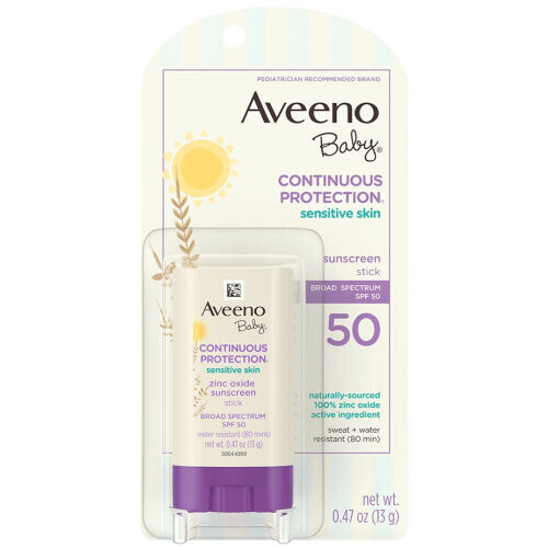 Sensitive Skin Mineral Sunscreen Stick SPF 50 With 100% Zinc Oxide