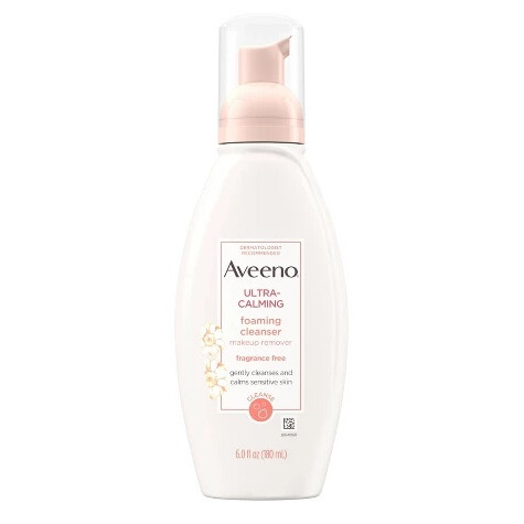 Unscented Aveeno Ultra-Calming Foaming Cleanser For Sensitive Skin