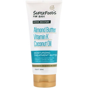 Pure, Superfoods For Body, Sheer Moisture Moisturizing Treatment Butter, Almond Butter, Vitamin K & Coconut Oil